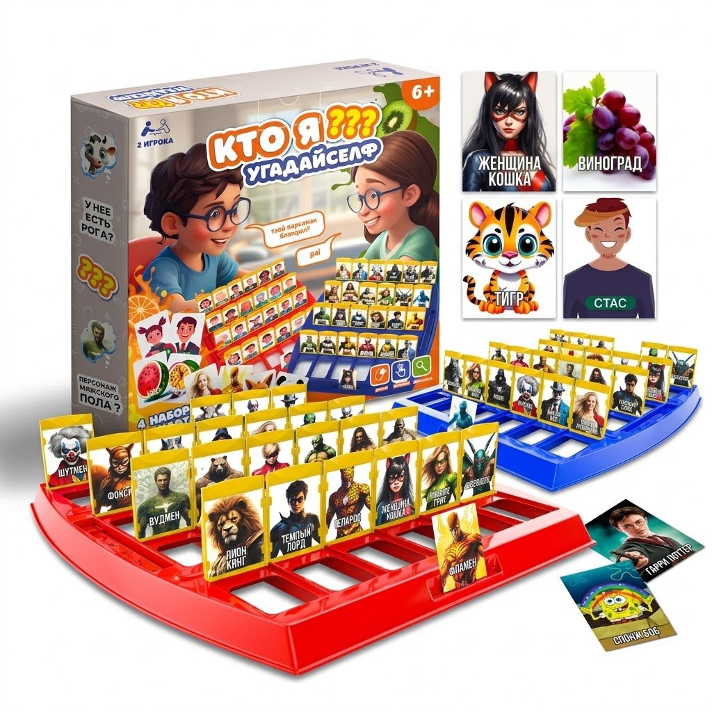 Угадай кто ? настольная игра для детей