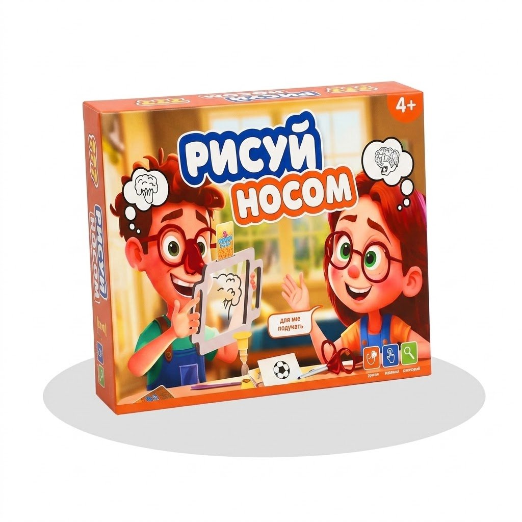 Рисуй носом. Настольная игра для детей